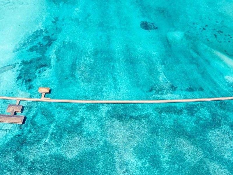 Водные виллы с воздуха